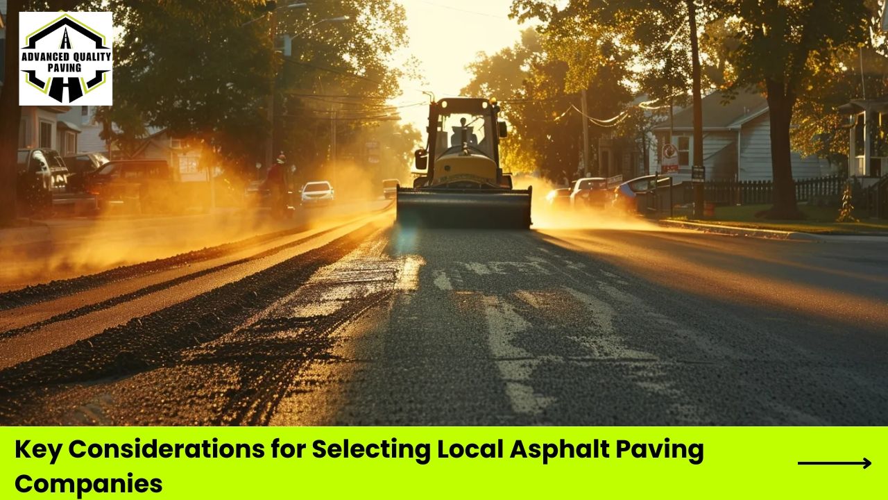 Key Considerations for Selecting Local Asphalt Paving Companies