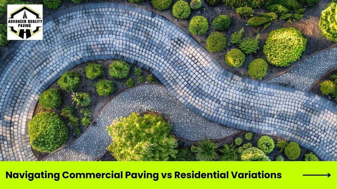 Navigating Commercial Paving vs Residential Variations